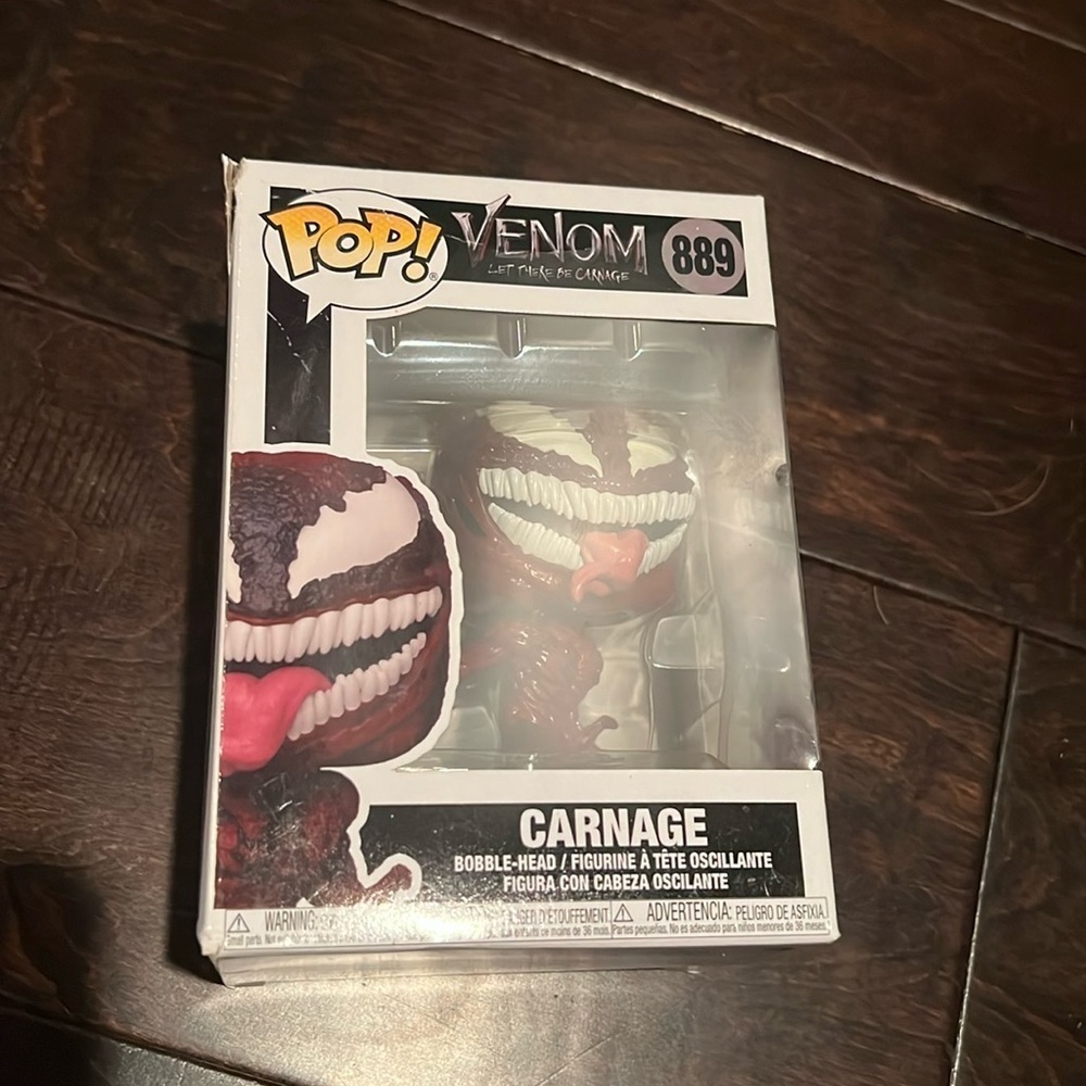 Pop venom 889 Carnage marvel